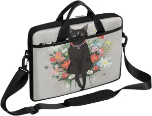 Serene Bear Laptop Bag for Women Men 13-15 Inch Computer Briefcase Bag Lightweight Notebook Shoulder Messenger Bag