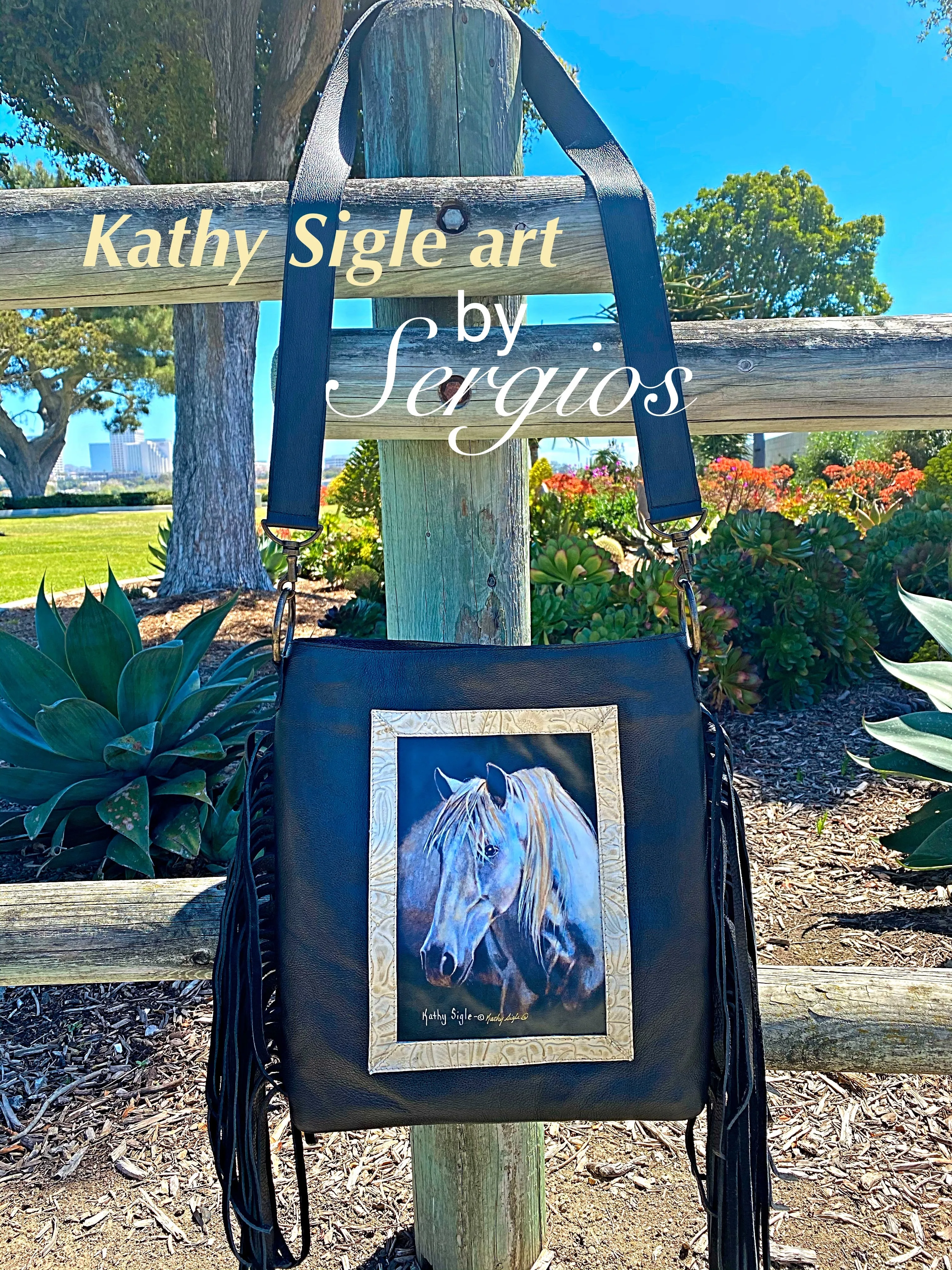 Sergios Collection featuring renowned artist Kathy Sigle limited edition