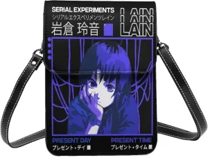 Serial Experiments Lain Wallet Phone Woman'S Fashion Purse Adjustable Handba Crossbody Bags