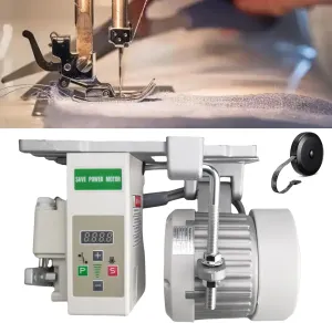 Servo Motor Sewing Machine AC110V, 750w 1HP Industrial Brushless Sewing Machine Motor with Pure Copper Coils, Energy Saving Mute (White, 750W)