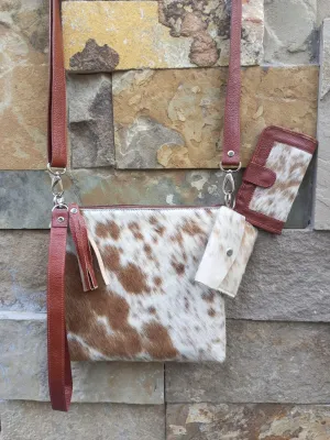 Set Of 3 Leather Crossbody Purse For Women