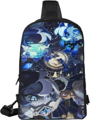 Shadow Milk Cookie Cartoon Print Children'S Sports Casual Fashion Crossbody Bag, Chest Bag