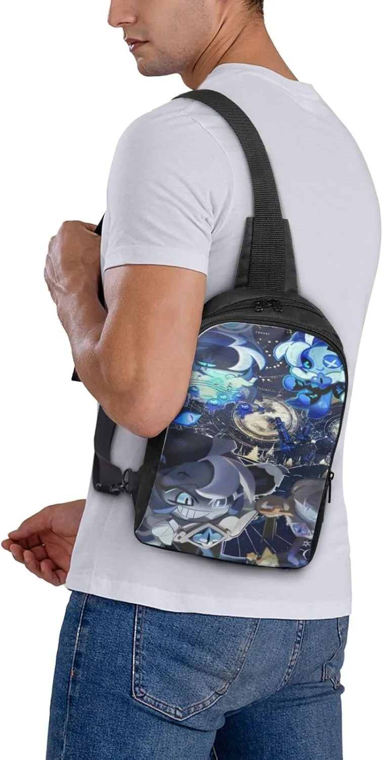 Shadow Milk Cookie Cartoon Print Children'S Sports Casual Fashion Crossbody Bag, Chest Bag