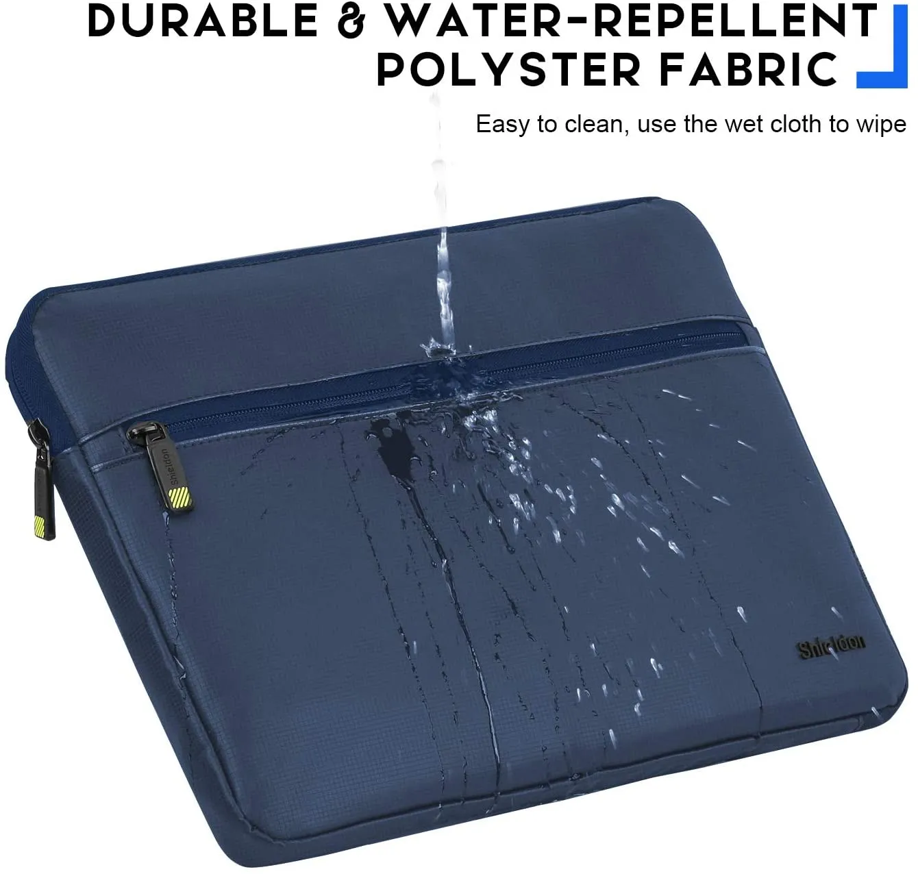 SHIELDON 13-14-Inch Laptop Sleeve Case Bag with Accessory Pocket, Water Repellent Handbag
