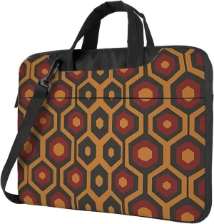 Shiny ignore graphics portable single-shoulder laptop bag, a must-have for multifunctional business travel, made of Oxford cloth, stylish shockproof design, size is 13 in