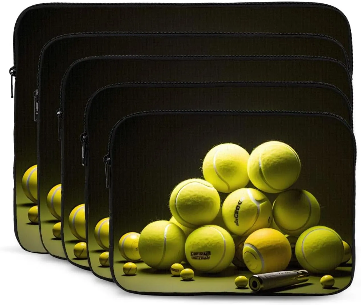 Shockproof Portable Laptop Sleeve Bag 17 inch - for Men and Women Business Travel, School, and Office Use Tennis Diagram Picture