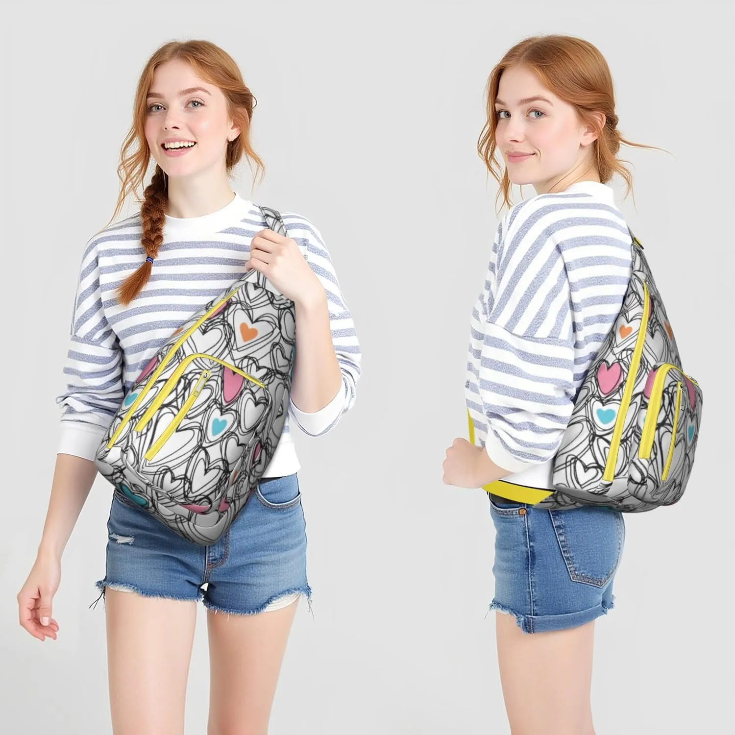 Shoulder Sling Crossbody Casual Chest Bag For Travel Sports Running,Backpack for Men & Women Lightweight Sports BagCrossbody Concealed Carry,Abstract Shoulder Bag Waterproof Chest Bag