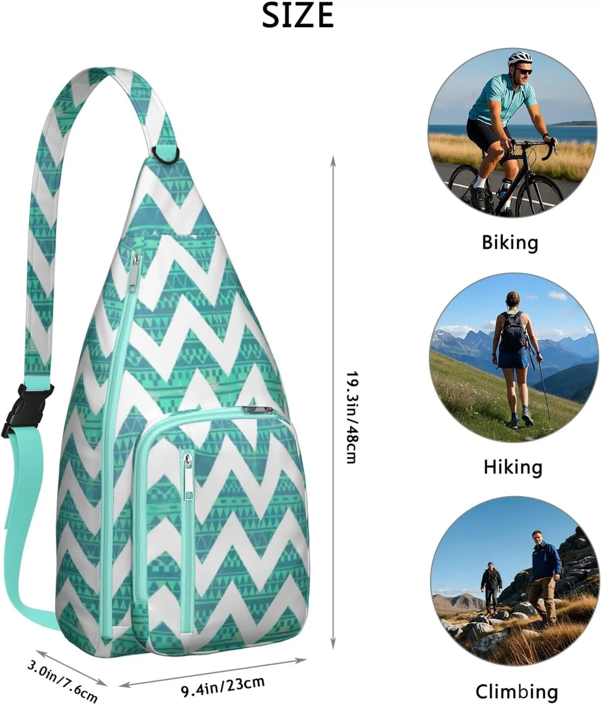Shoulder Sling Crossbody Casual Chest Bag For Travel Sports Running,Backpack for Men & Women Lightweight Sports BagCrossbody Concealed Carry,Fashion Shoulder Bag Waterproof Chest Bag
