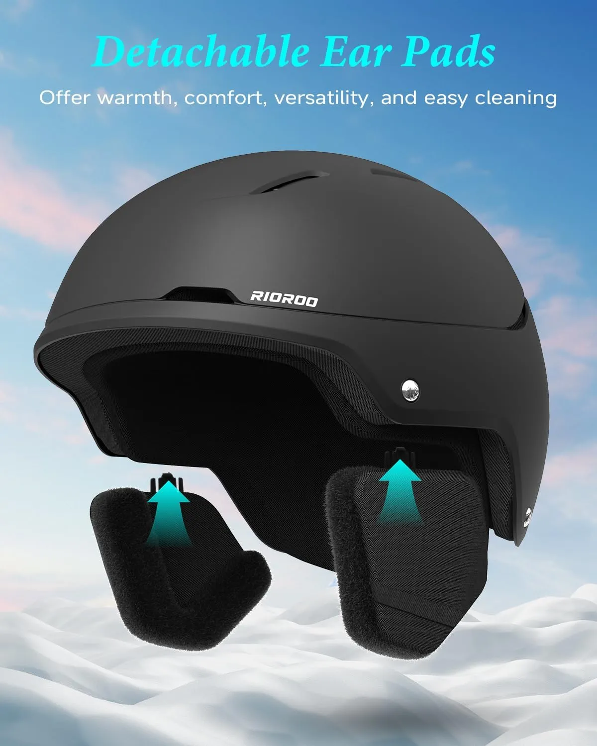 Ski Helmet for Women Men, Safety Certified Snowboard Helmet with Shockproof ABS Hard Shell for Adults & Youth