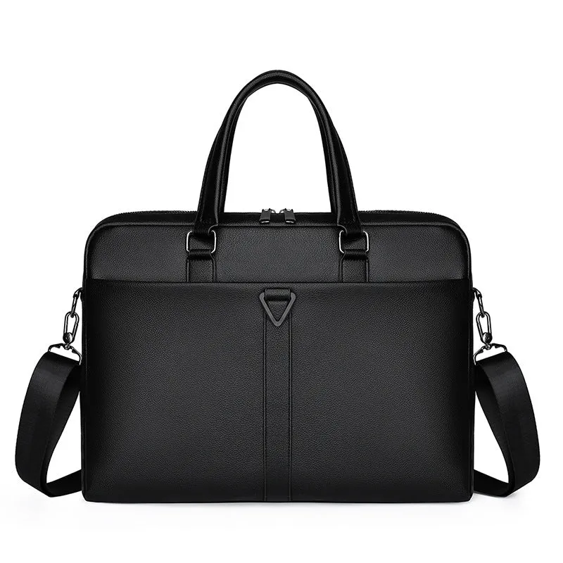 Sleek Oblique Span Briefcase for Men - Travel in Style with Large Capacity