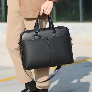 Sleek Oblique Span Briefcase for Men - Travel in Style with Large Capacity