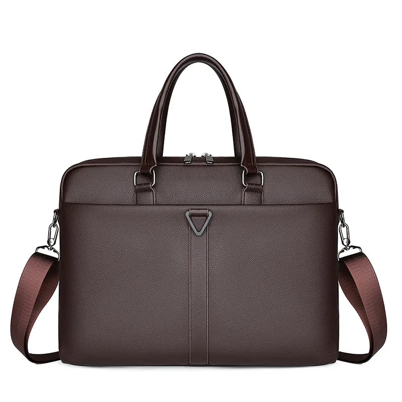 Sleek Oblique Span Briefcase for Men - Travel in Style with Large Capacity