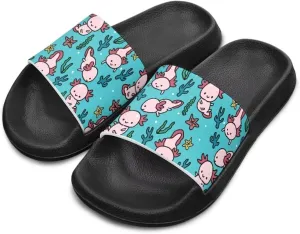 Slide Sandals Non-Slip Youth Pool Shower Shoes Open Toe Design Thick Sole Living Room Sandals