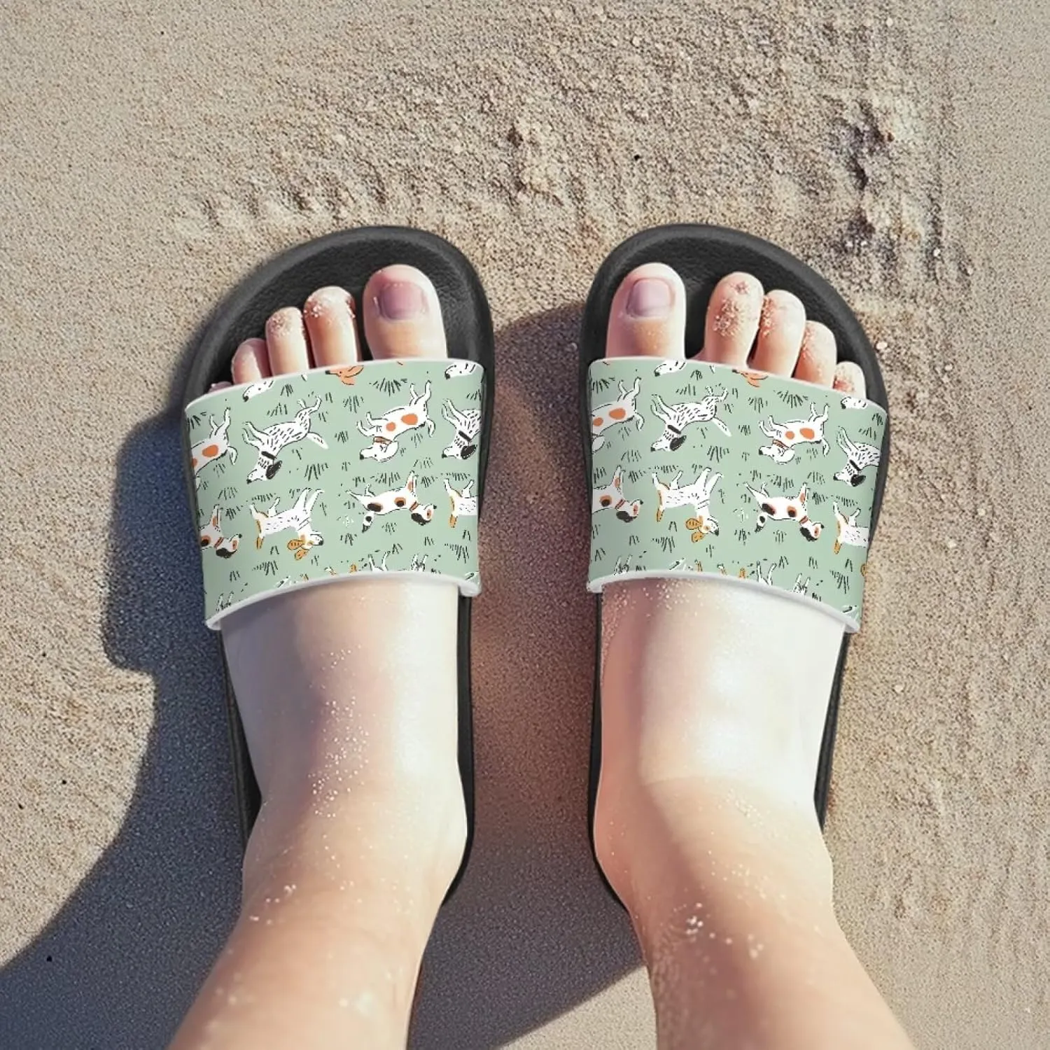 Slides for Kids, Toddler Slippers Shower Bathroom Non-Slip Open Toe Super Soft Comfy Boys Girls Home House Slide Sandals
