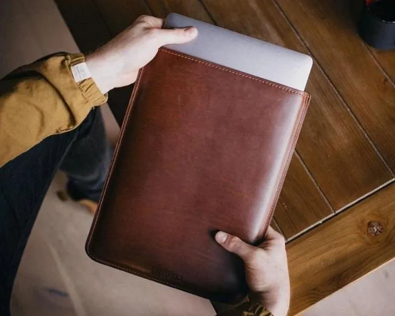 Slim Leather Laptop Sleeve Case for Macbook
