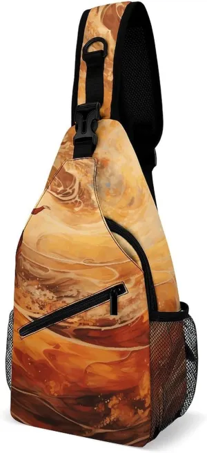 Sling Backpack for Women Men Crossbody Chest Bag Fanny Pack Women And Surfing Sling Bag for Hiking Travel