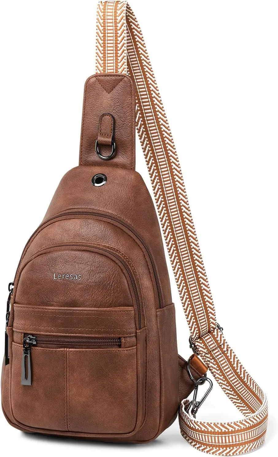 Sling Bag for Women Crossbody Purse Leather Crossbody Bag Fanny Pack Chest Pack for Travel Everyday Vacation