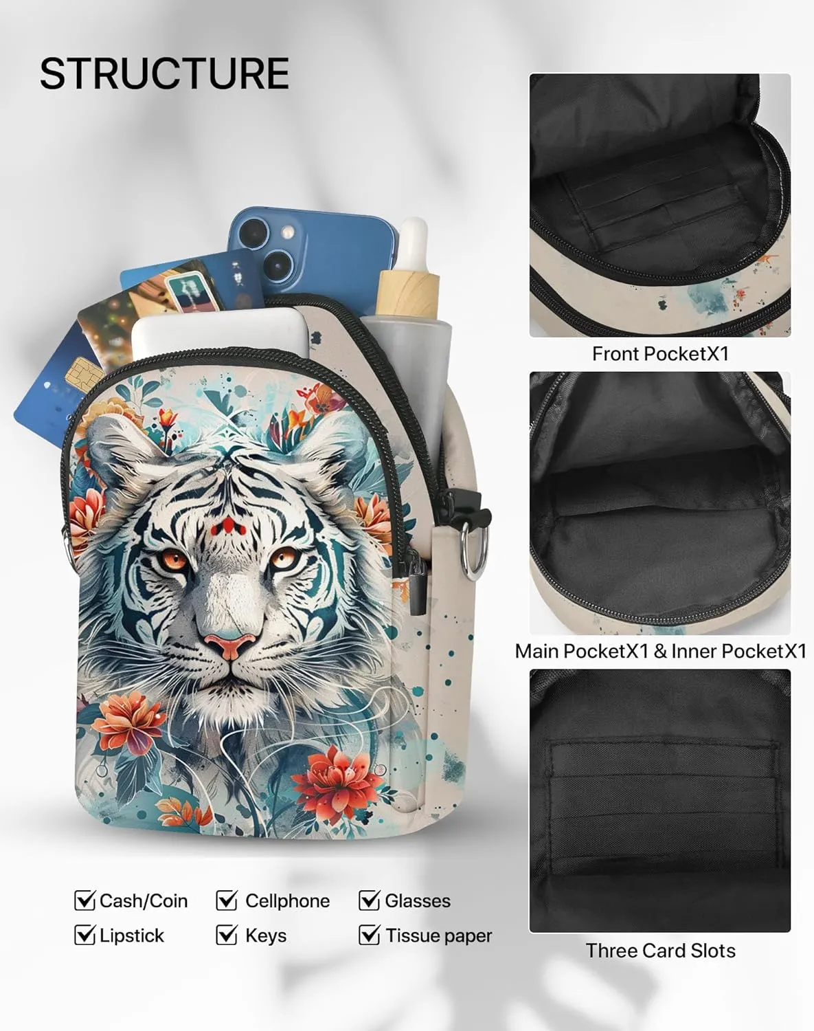 Small Crossbody Bags for Women Casual Cell Phone Purse Lightweight Crossbody Purses Fashion with Adjustable Strap