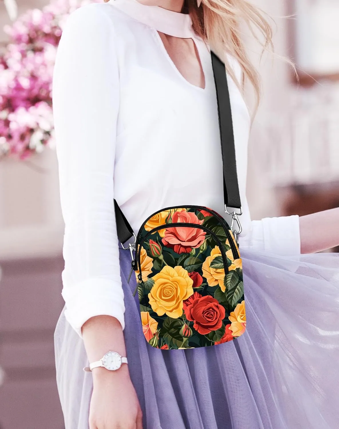 Small Crossbody Bags for Women Casual Cell Phone Purse Lightweight Crossbody Purses Fashion with Adjustable Strap
