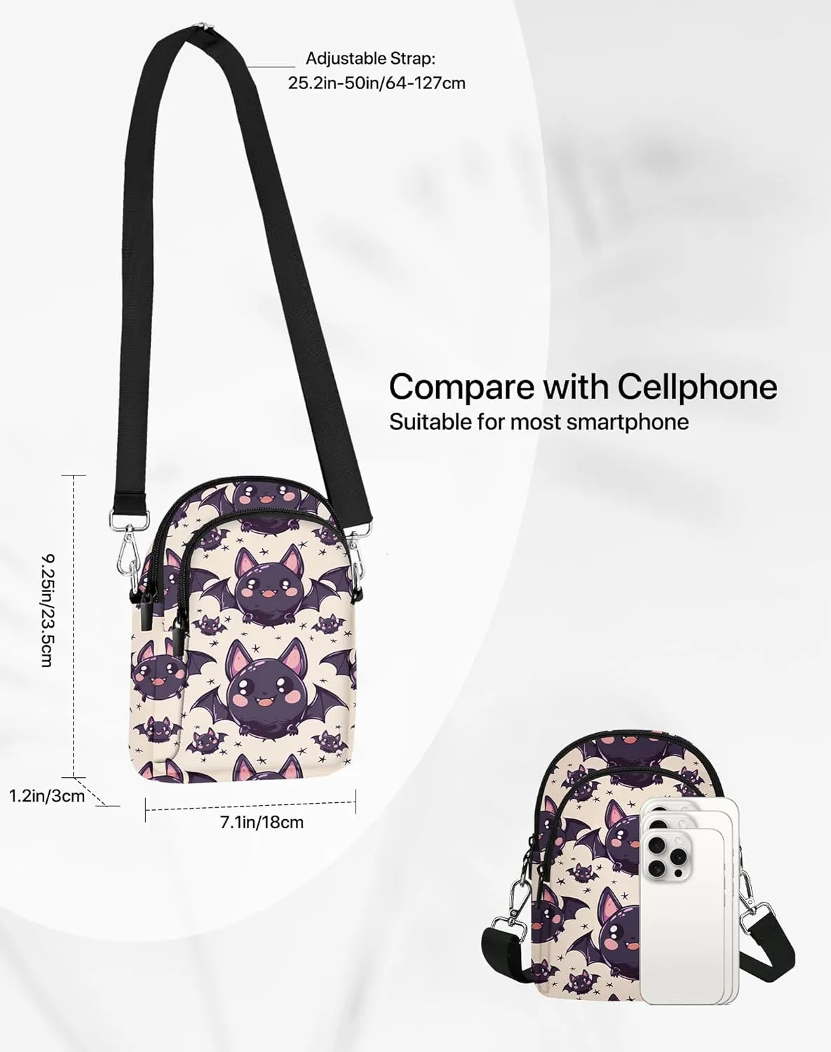Small Crossbody Bags for Women Casual Cell Phone Purse Lightweight Crossbody Purses Fashion with Adjustable Strap