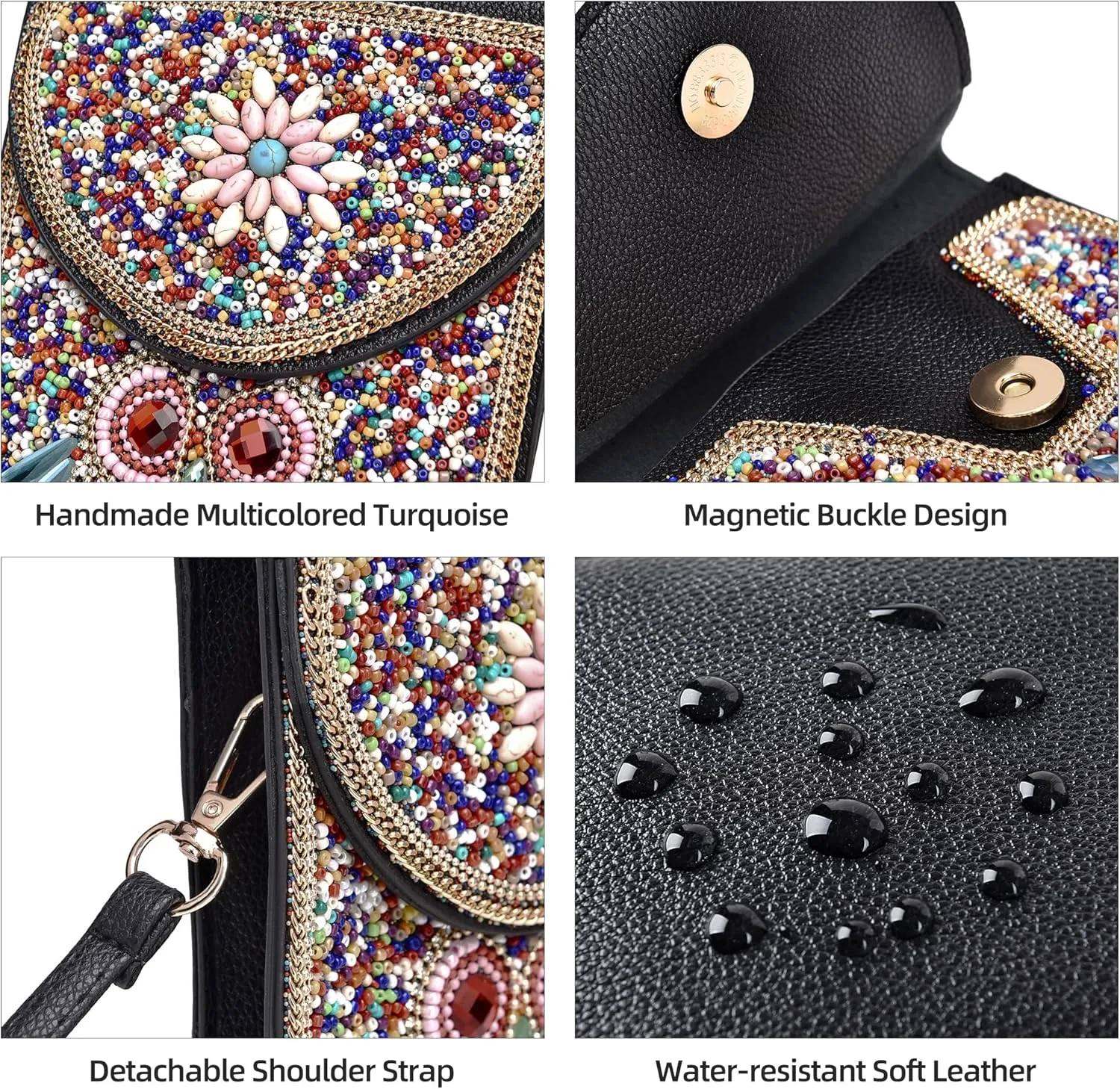 Small Crossbody Bags for Women Designer Gypsy Cell Phone Bag Boho Shoulder Wallet Purse