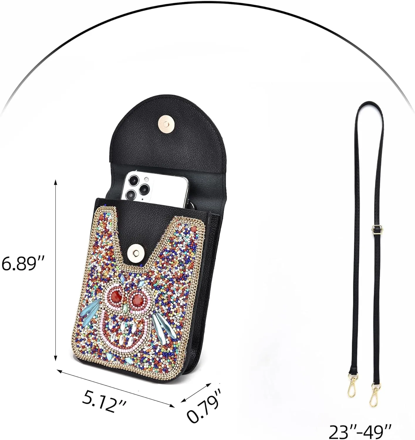 Small Crossbody Bags for Women Designer Gypsy Cell Phone Bag Boho Shoulder Wallet Purse