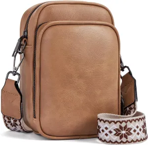 Small Crossbody Bags for Women Trendy,Vegan Leather Cell Phone Purse Crossbody Handbag Purse with Built in Wallet