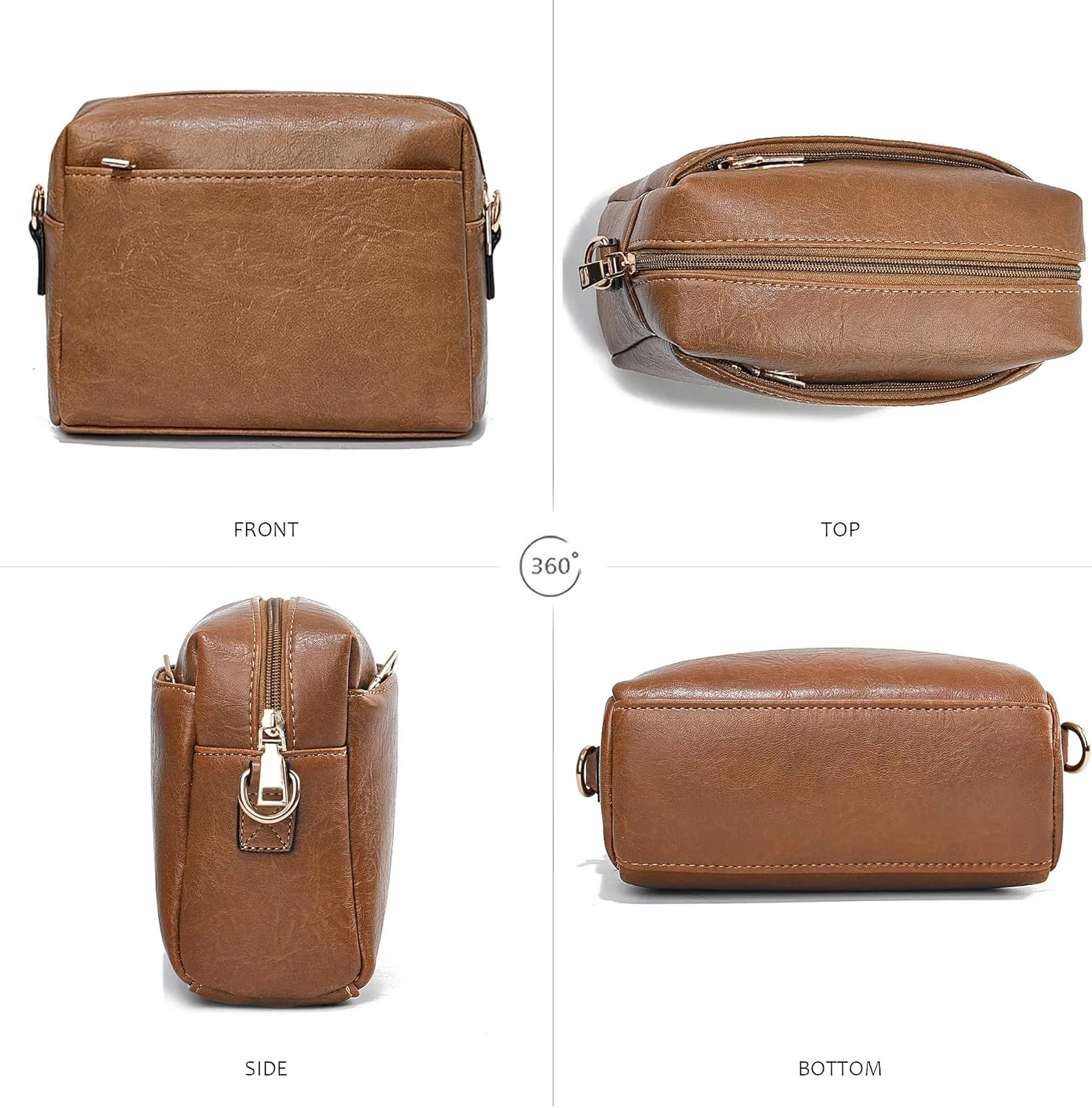 Small Crossbody Bags for Women Vegan Leather Purses Women's Shoulder Handbags Wallet Satchel Cross Body Purse