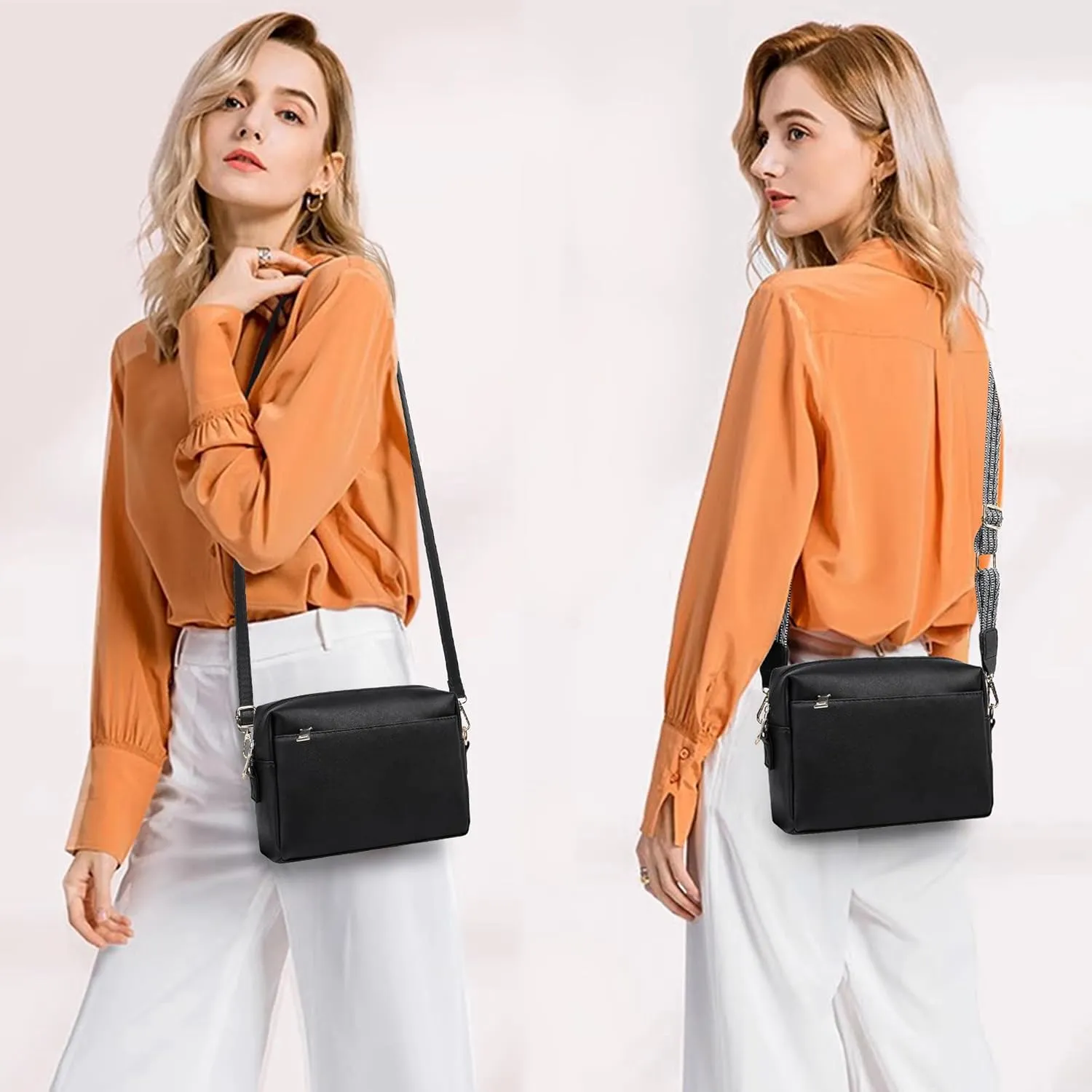 Small Crossbody Bags for Women Vegan Leather Purses Women's Shoulder Handbags Wallet Satchel Cross Body Purse
