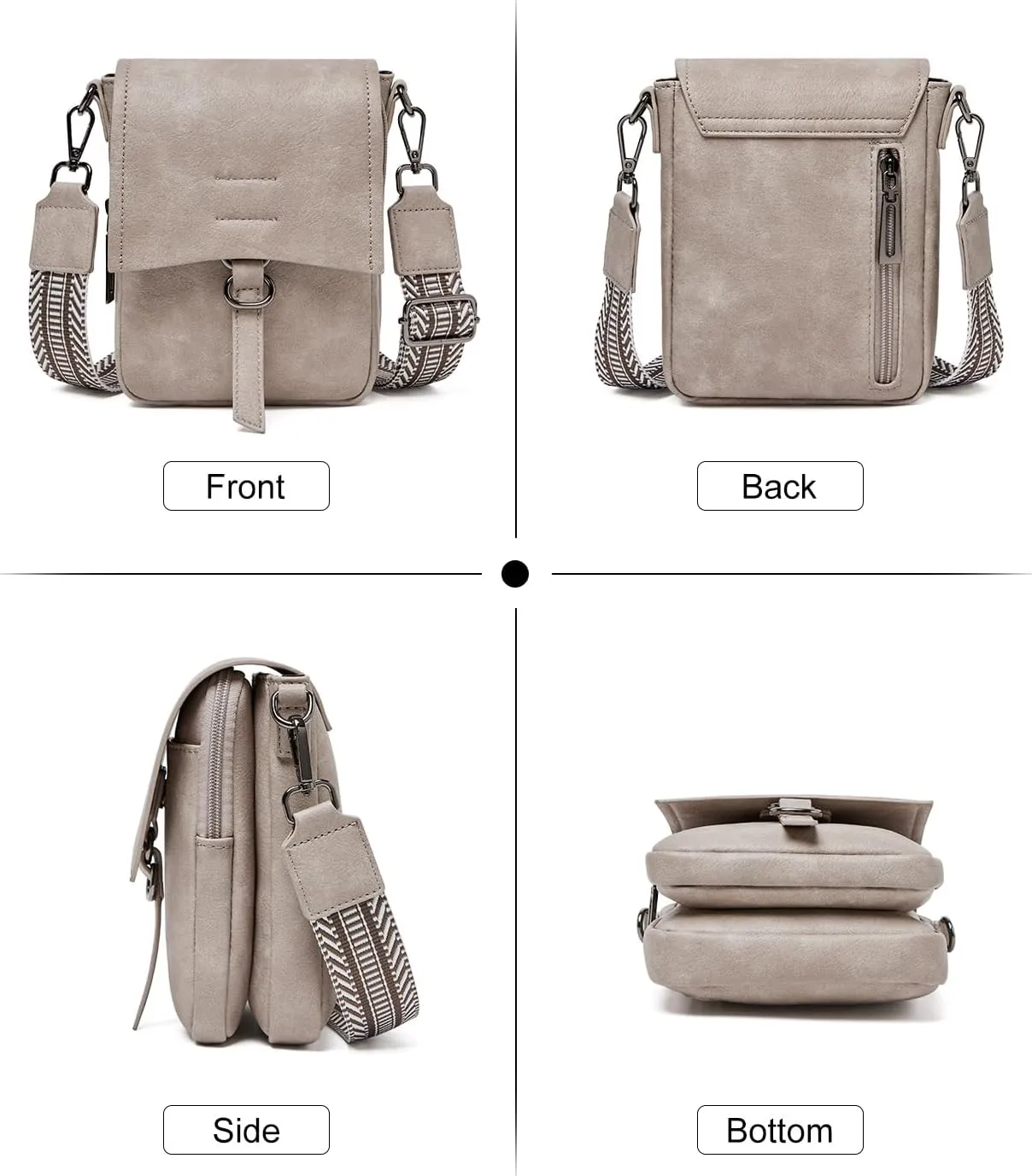 Small Crossbody Bags for women,Soft Leather Cell Phone Purse Lightweight,Little Crossbody Purses Women Trendy with Card slots