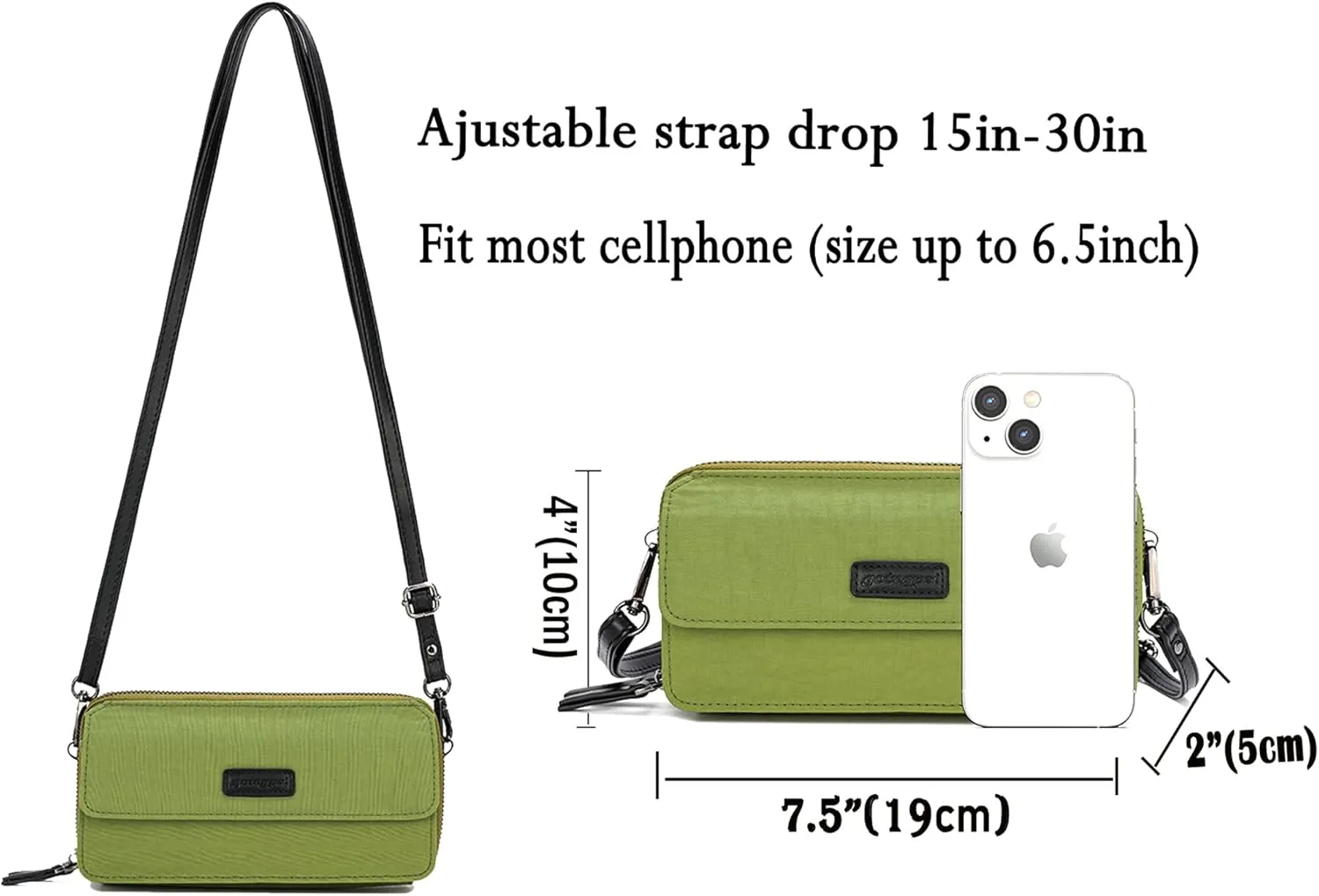 Small Crossbody Bags Phone Wallet Purse With Wristlet