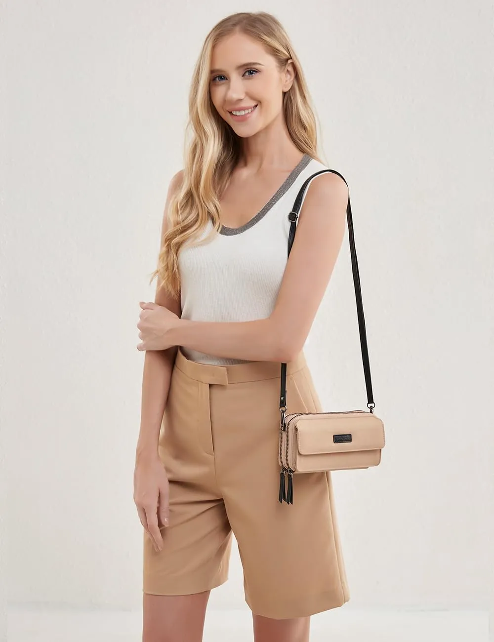 Small Crossbody Bags Phone Wallet Purse With Wristlet