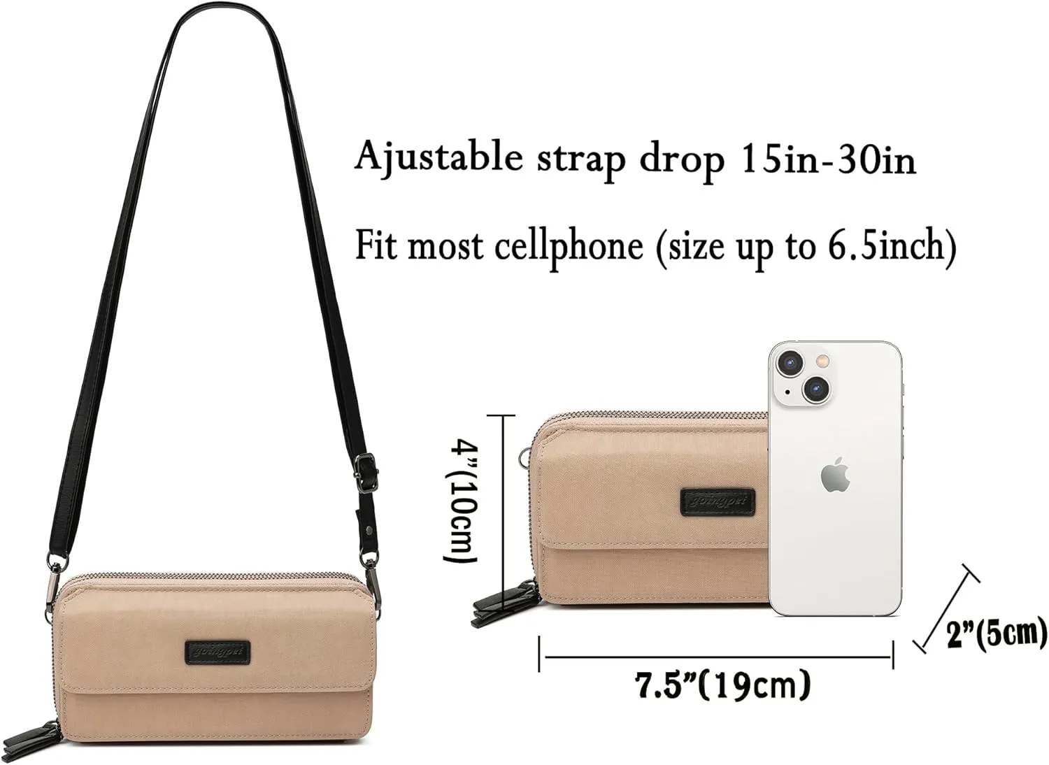 Small Crossbody Bags Phone Wallet Purse With Wristlet
