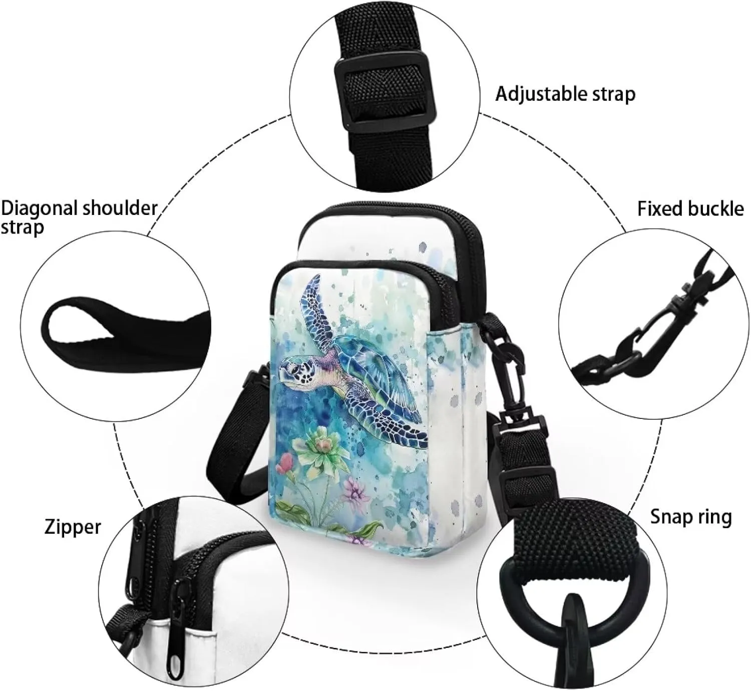 Small Crossbody Phone Bag for Women Cell Phone Purse Wallet Cute Shoulder Bag