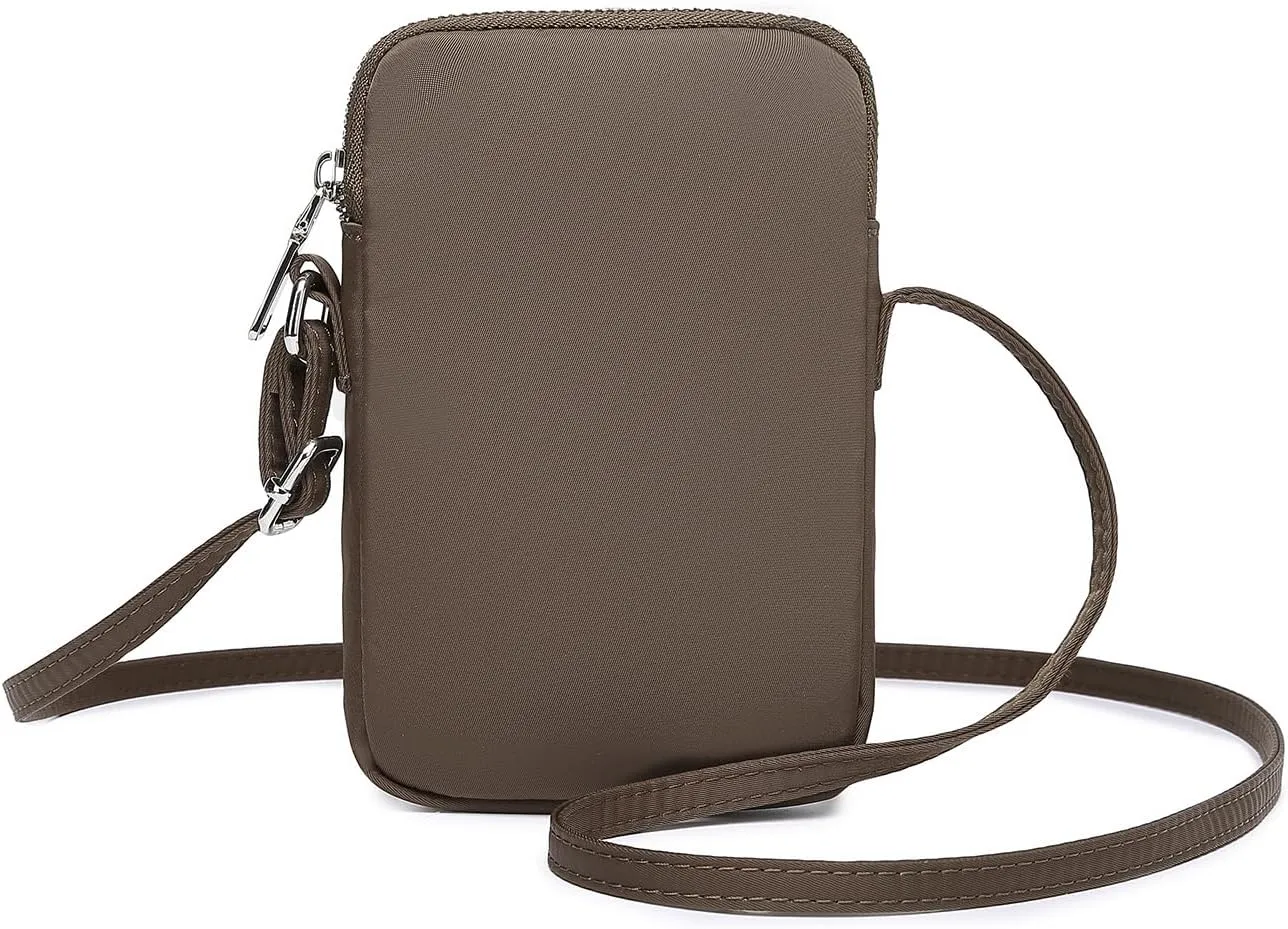 Small Crossbody Purse Zipper Cell Phone Bag Mini Shoulder Purse Wallet Smart Phone Wallet with Credit Card Solts