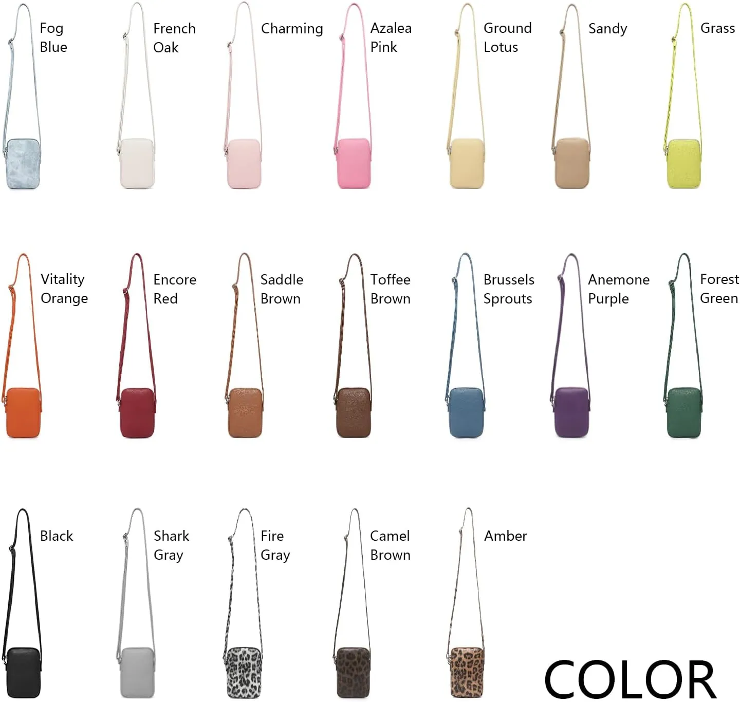 Small Crossbody Purse Zipper Cell Phone Bag Mini Shoulder Purse Wallet Smart Phone Wallet with Credit Card Solts