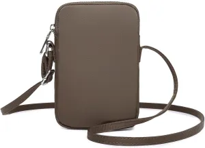 Small Crossbody Purse Zipper Cell Phone Bag Mini Shoulder Purse Wallet Smart Phone Wallet with Credit Card Solts