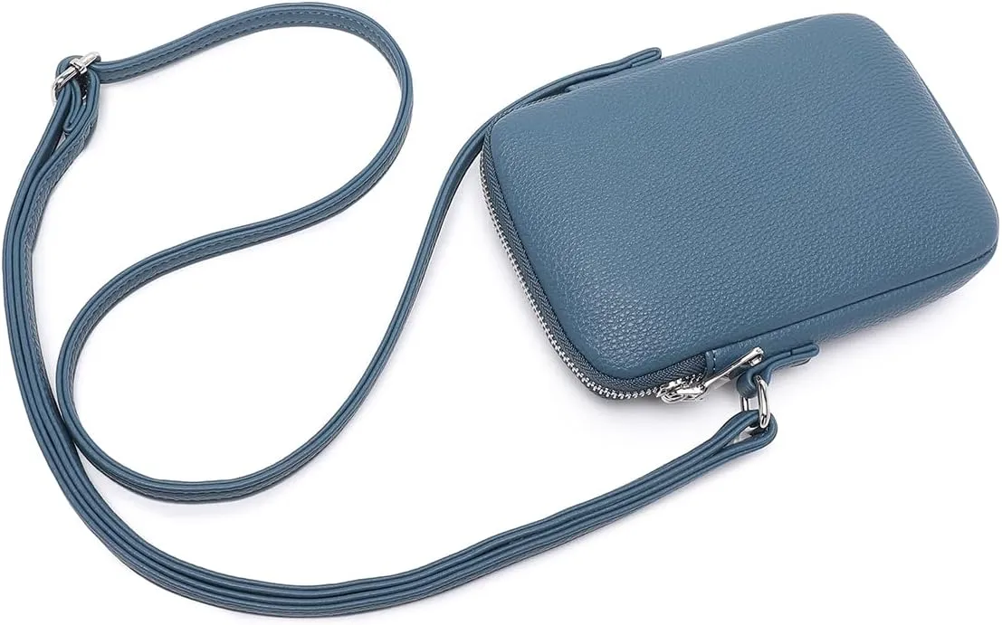 Small Crossbody Purse Zipper Cell Phone Bag Mini Shoulder Purse Wallet Smart Phone Wallet with Credit Card Solts