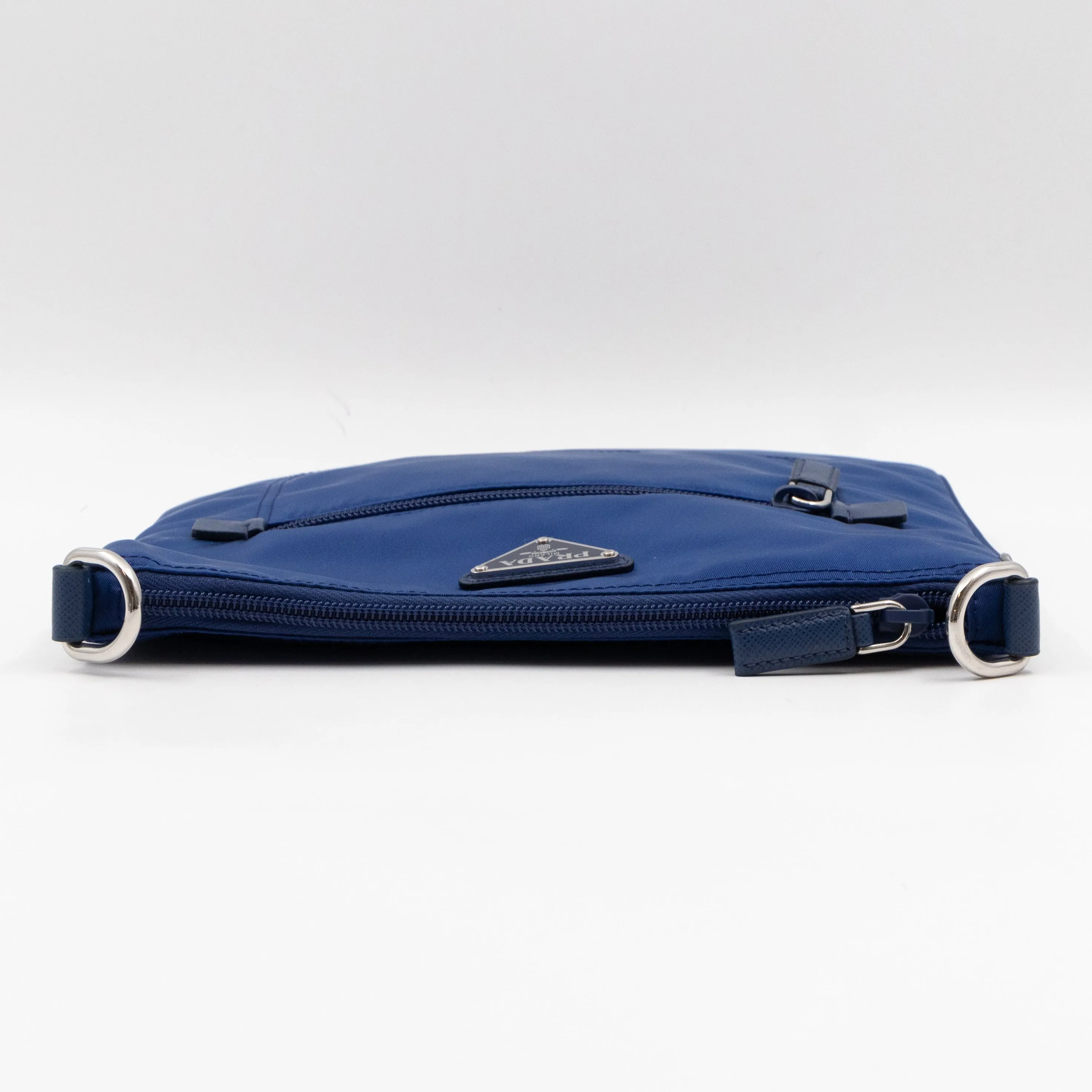 Small Messenger Blue Tessuto Nylon