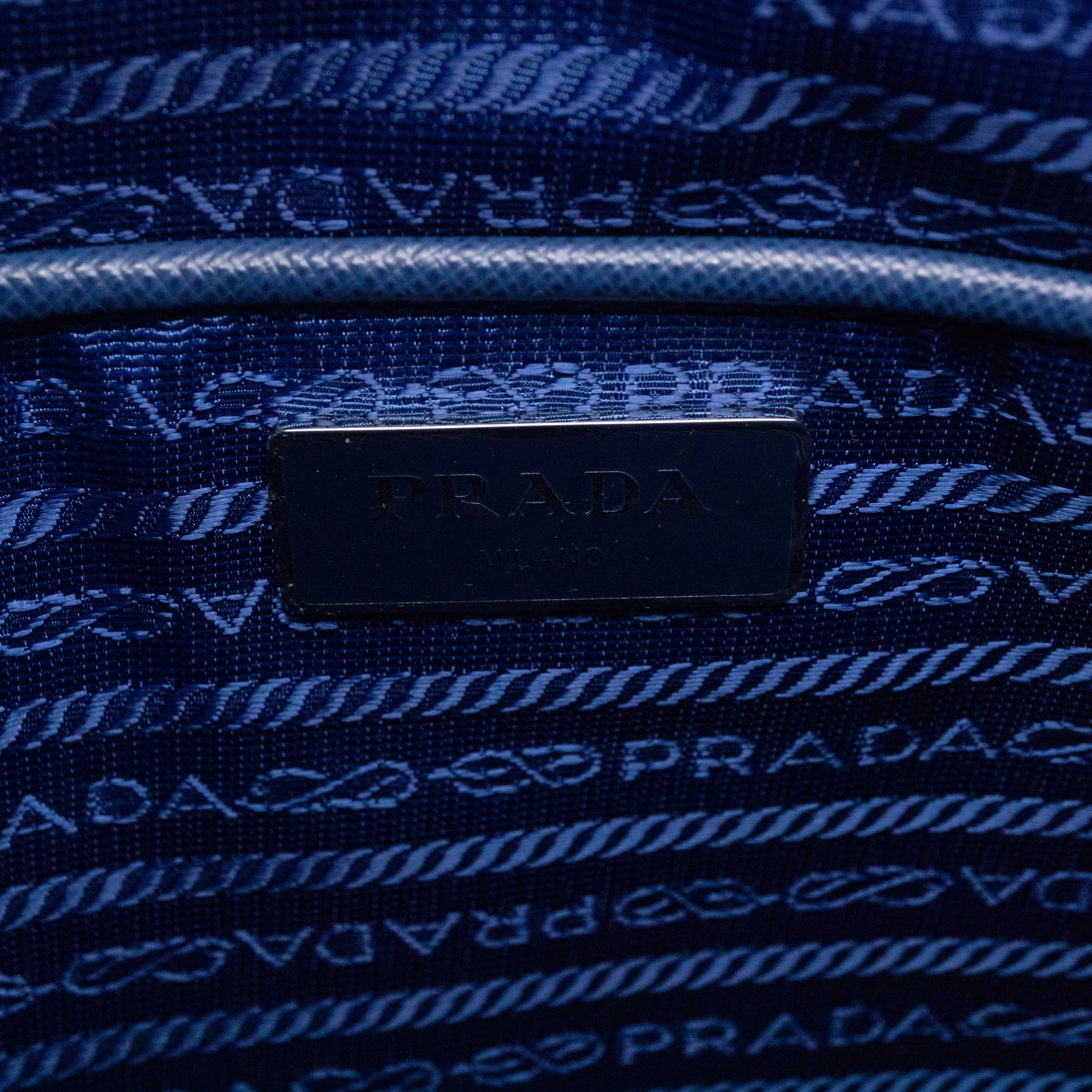 Small Messenger Blue Tessuto Nylon