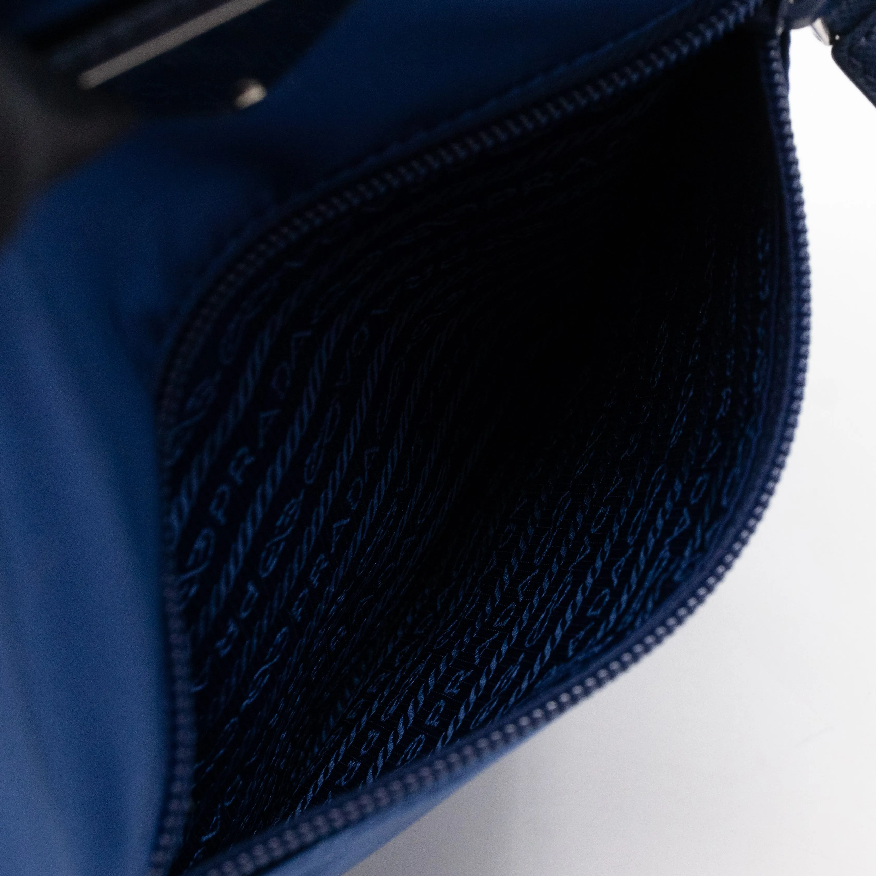 Small Messenger Blue Tessuto Nylon
