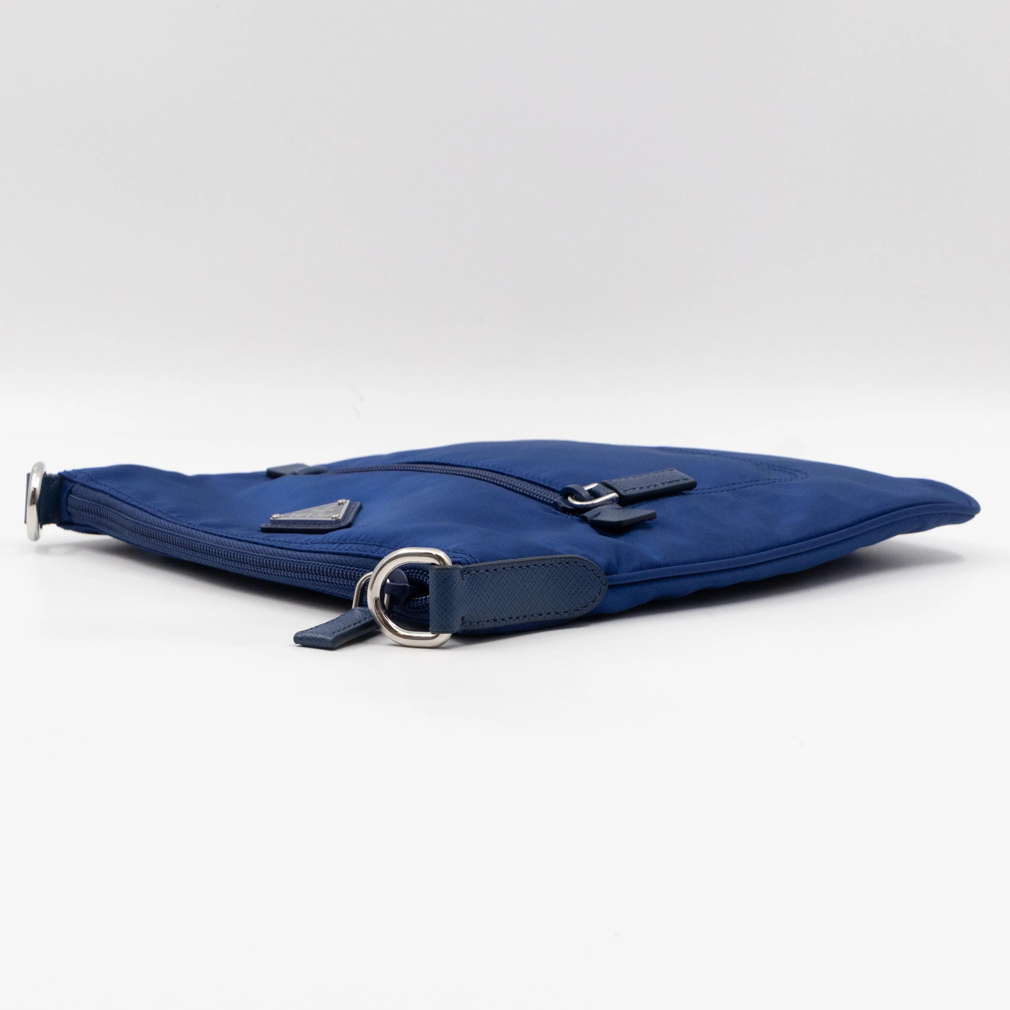 Small Messenger Blue Tessuto Nylon