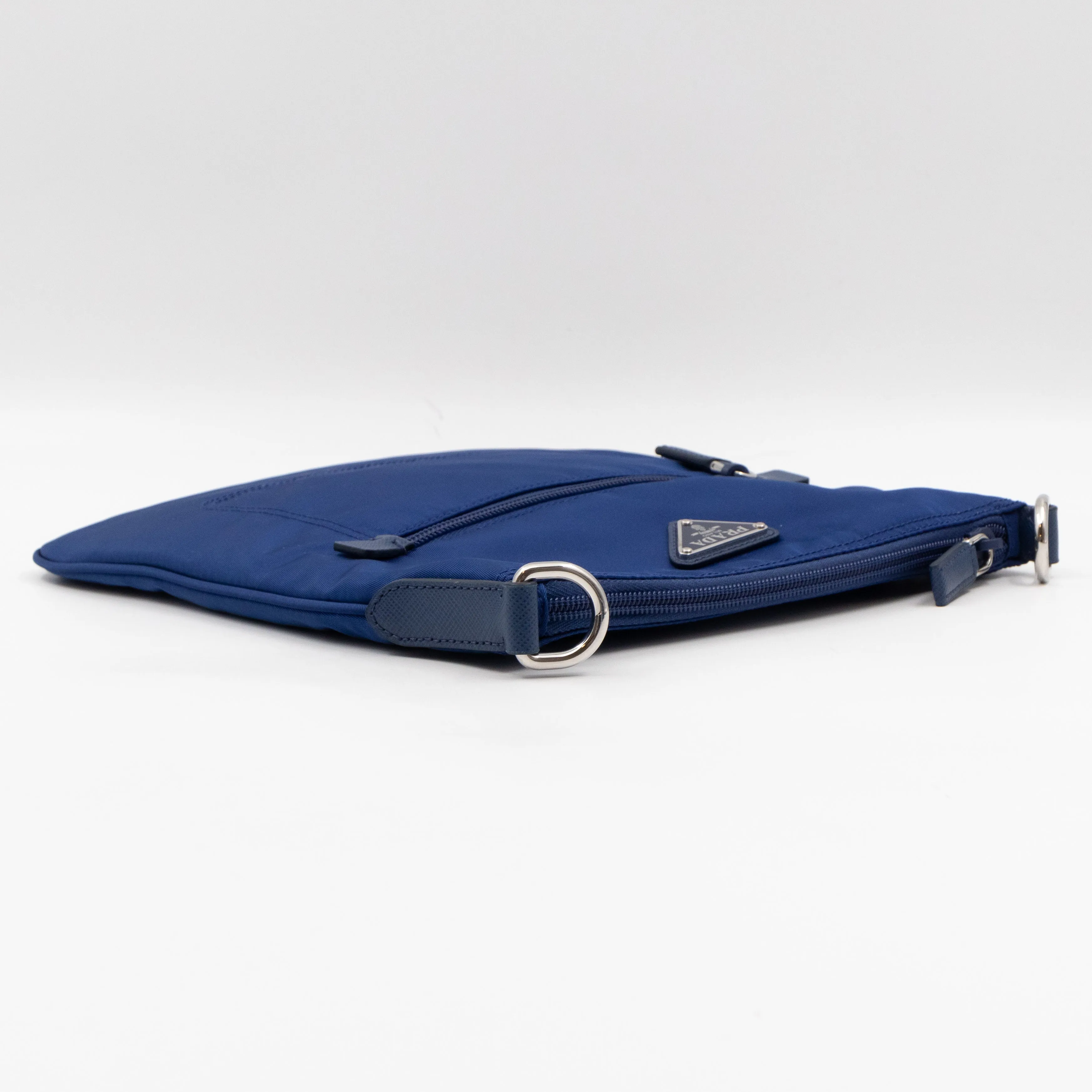 Small Messenger Blue Tessuto Nylon