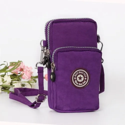 Small Shoulder Bag Nylon Women Mobile Phone Bag Mini Female Messenger