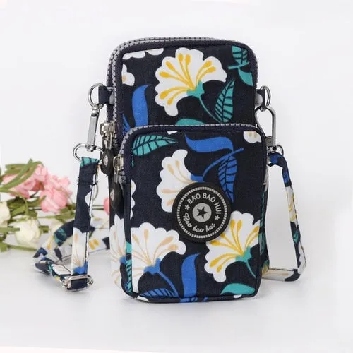 Small Shoulder Bag Nylon Women Mobile Phone Bag Mini Female Messenger