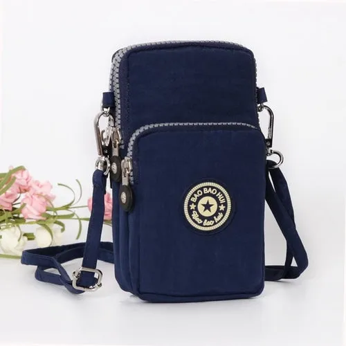 Small Shoulder Bag Nylon Women Mobile Phone Bag Mini Female Messenger