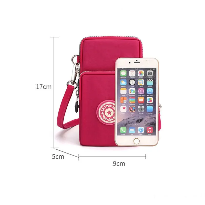 Small Shoulder Bag Nylon Women Mobile Phone Bag Mini Female Messenger