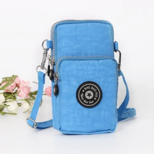 Small Shoulder Bag Nylon Women Mobile Phone Bag Mini Female Messenger