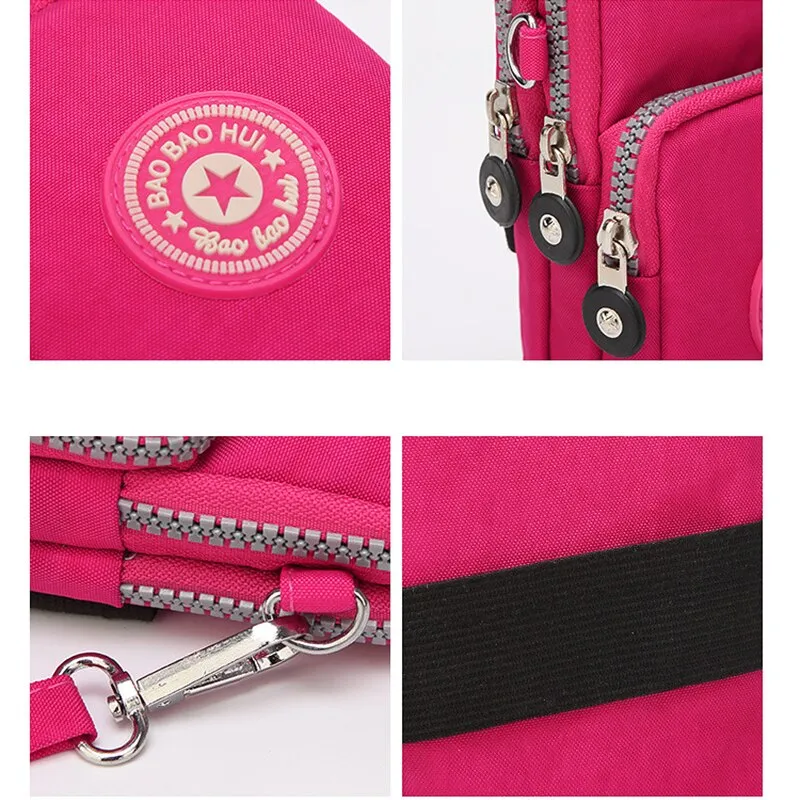 Small Shoulder Bag Nylon Women Mobile Phone Bag Mini Female Messenger