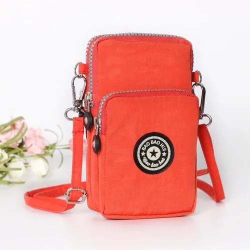 Small Shoulder Bag Nylon Women Mobile Phone Bag Mini Female Messenger